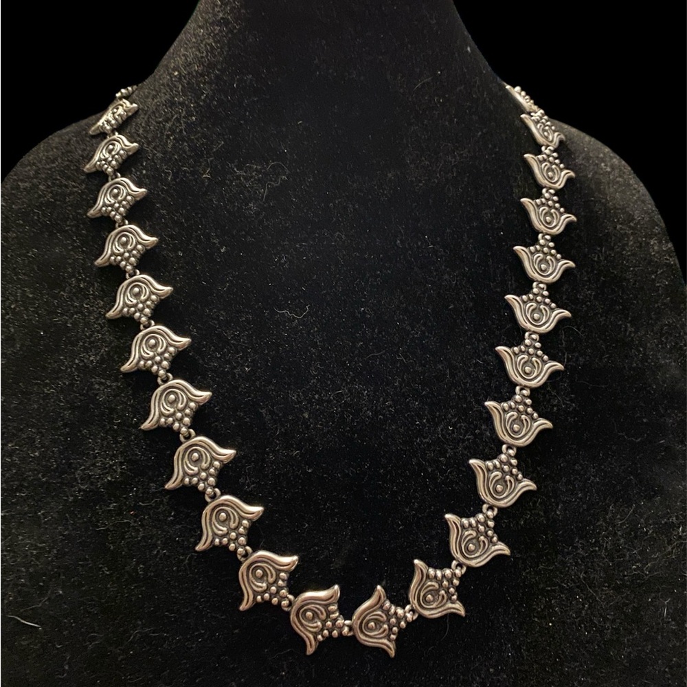 Silver tone MFA *museum of fine arts * necklace